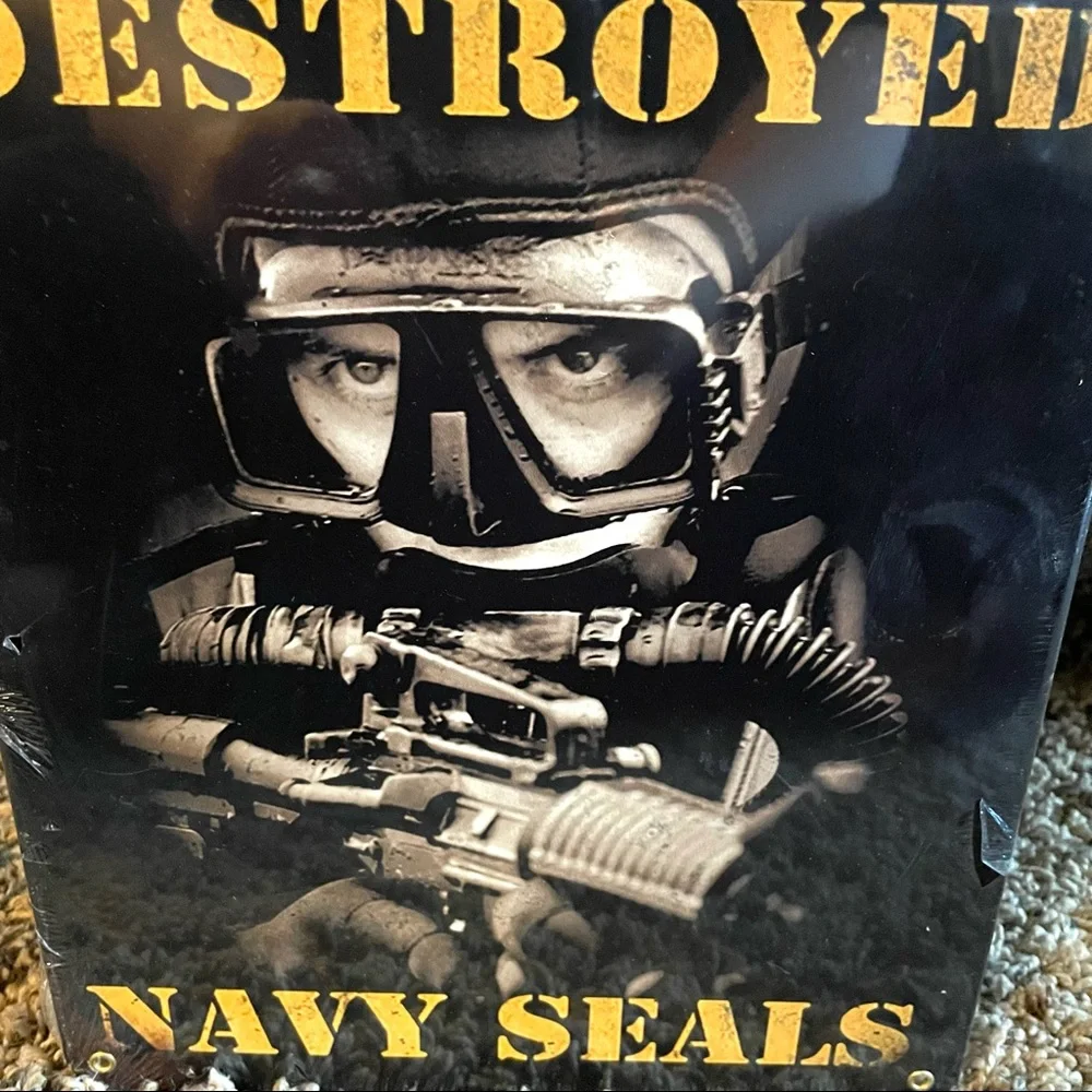 NEW Heavy Duty Steel Navy Seals Metal Sign